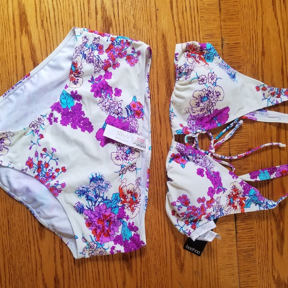 Size 12 high waisted bathing suit